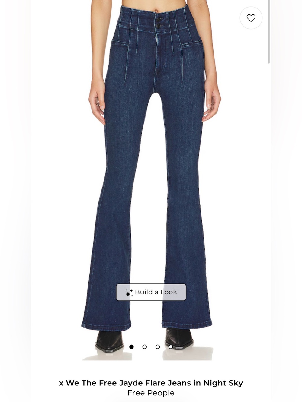 Free People x We The Free Jayde Flare Jeans in Night Sky